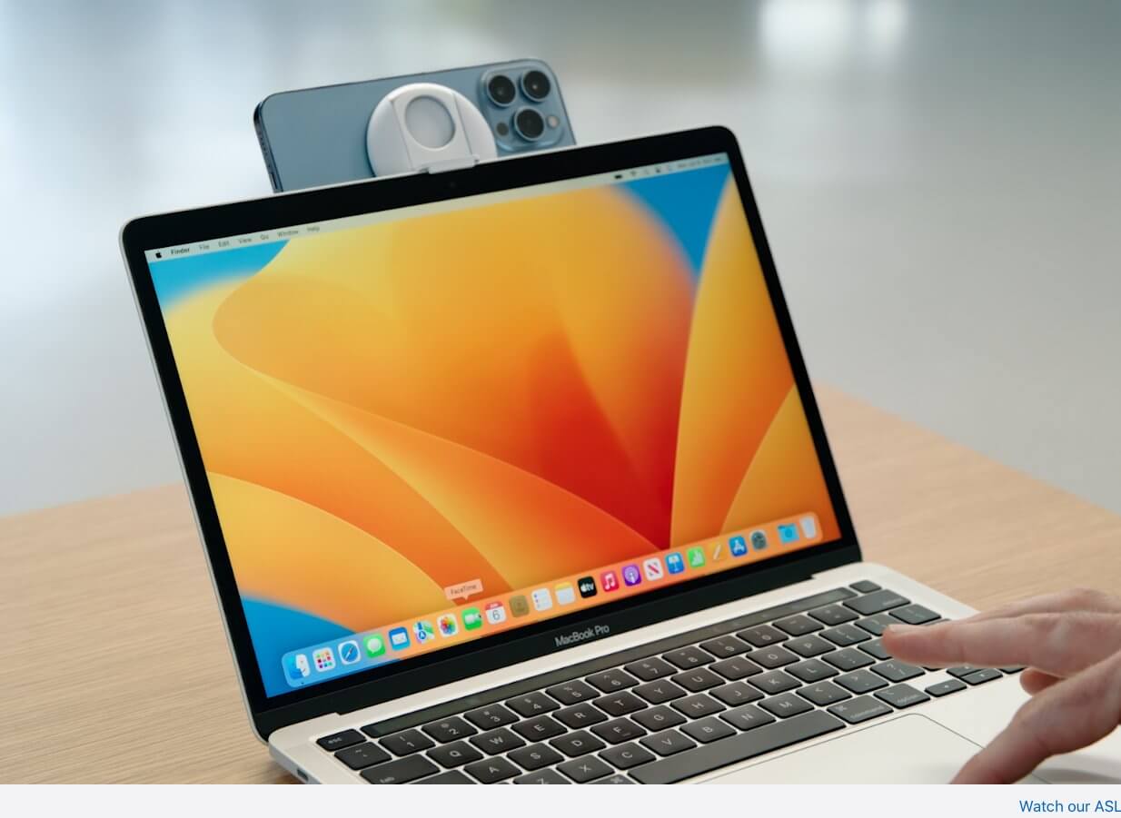 Ventura WWDC22 连续互通相机