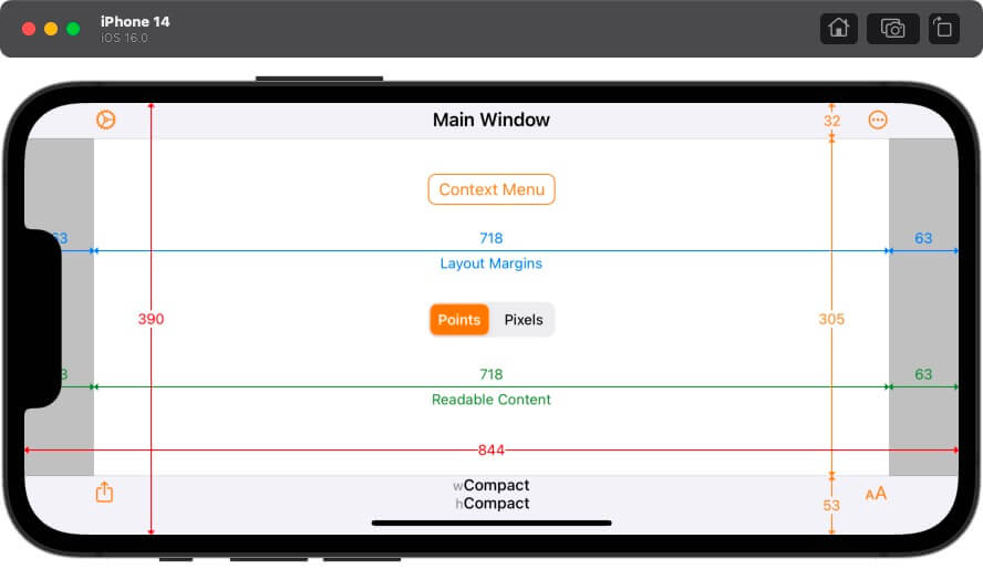 iPhone 14分辨率-横向