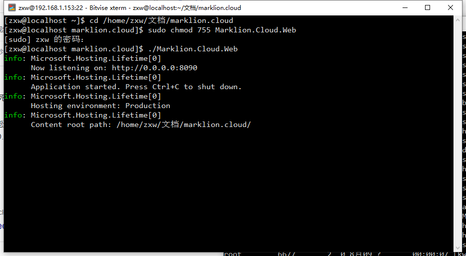 Linux设备运行截图