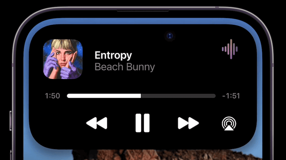 iOS16灵动岛展开型视图示例