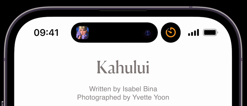 iOS16灵动岛最小型视图示例
