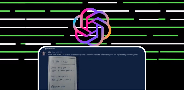 ChatGPT 4发布丨手绘原型图片直接生成网站代码！