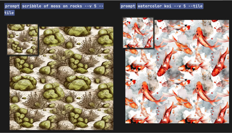 Midjourney AI参数--tile Midjourney AI参数--tile