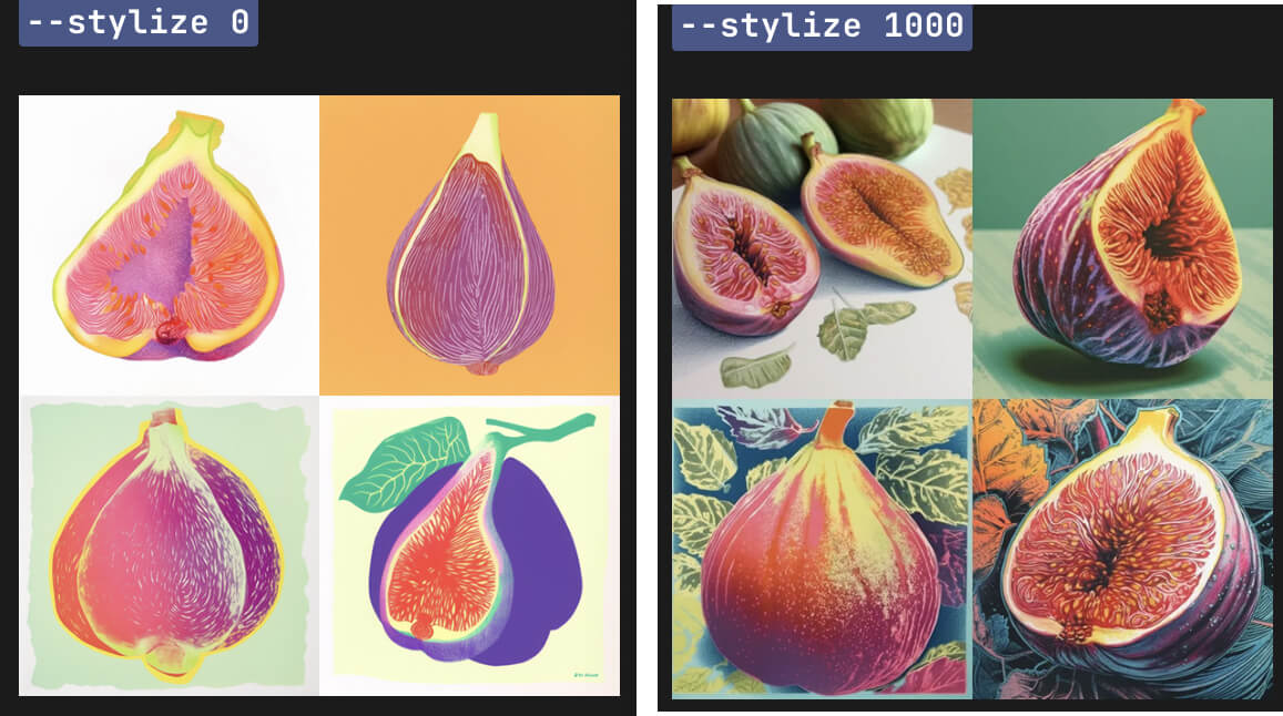 Midjourney AI参数--stylelize或--s Midjourney AI参数--stylelize或--s