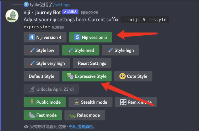 怎么设置niji v5 expressive style 怎么设置niji v5 expressive style