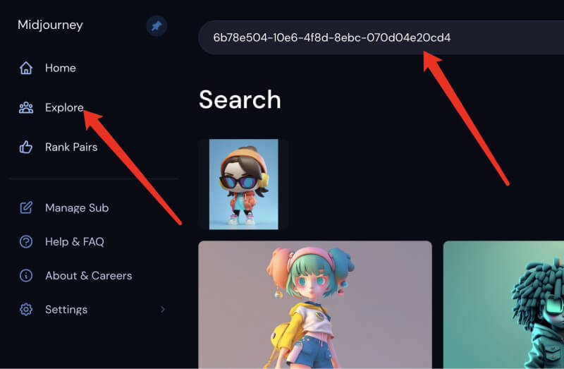 mj社区搜索job id