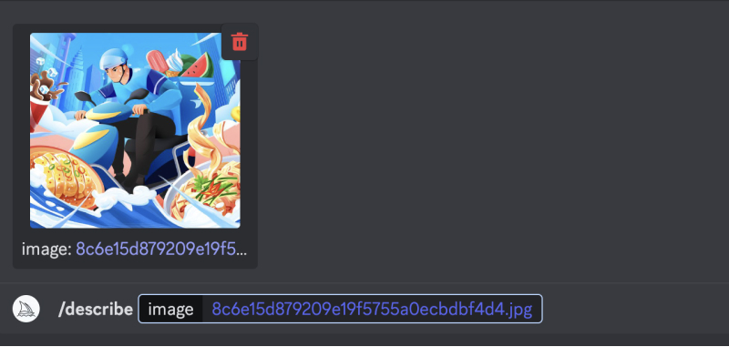 midjourney describe命令