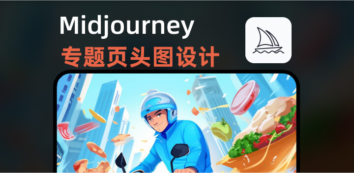怎么用Midjourney生成UI运营专题页头图
