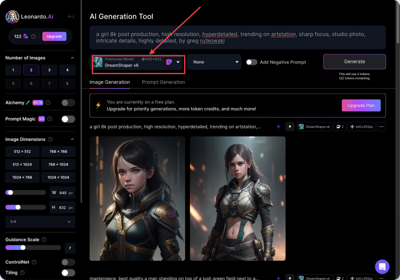 leonardo.ai上线DreamShaper v6新模型 leonardo.ai上线DreamShaper v6新模型