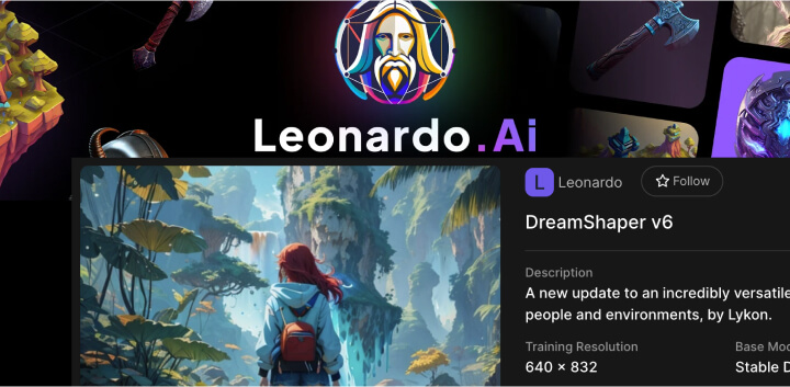 Leonardo ai上线DreamShaper v6新模型丨人物出图超赞！