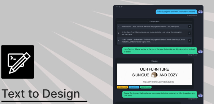 Figma AI插件Text to design-AI Assistant