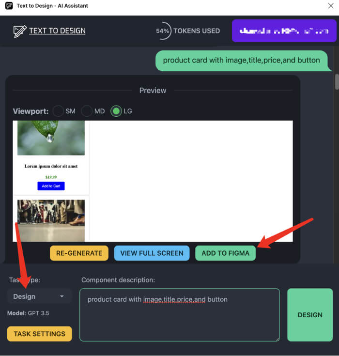 Text to design-AI Assistant Text to design-AI Assistant