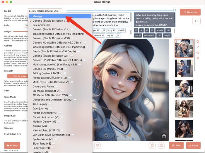 Draw Things:Ai generation