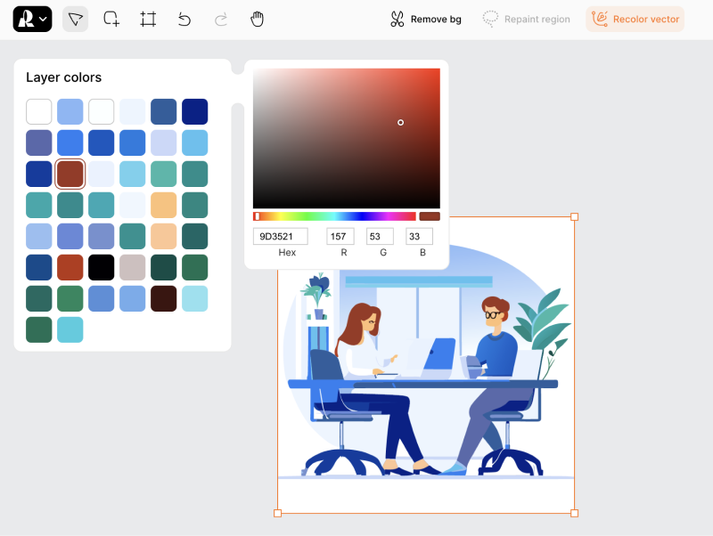 适合UI设计丨Recraft.ai输出矢量插图与3D插图的AI绘画平台5.png 适合UI设计丨Recraft.ai输出矢量插图与3D插图的AI绘画平台5.png