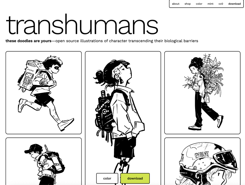 Icon buddy、Blend Icons和Transhumans免费开源图标插画资源1.png