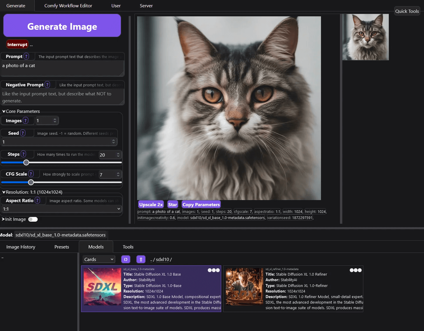 Stability AI推出全新操作界面SwarmUI，更适配SDXL！1.png
