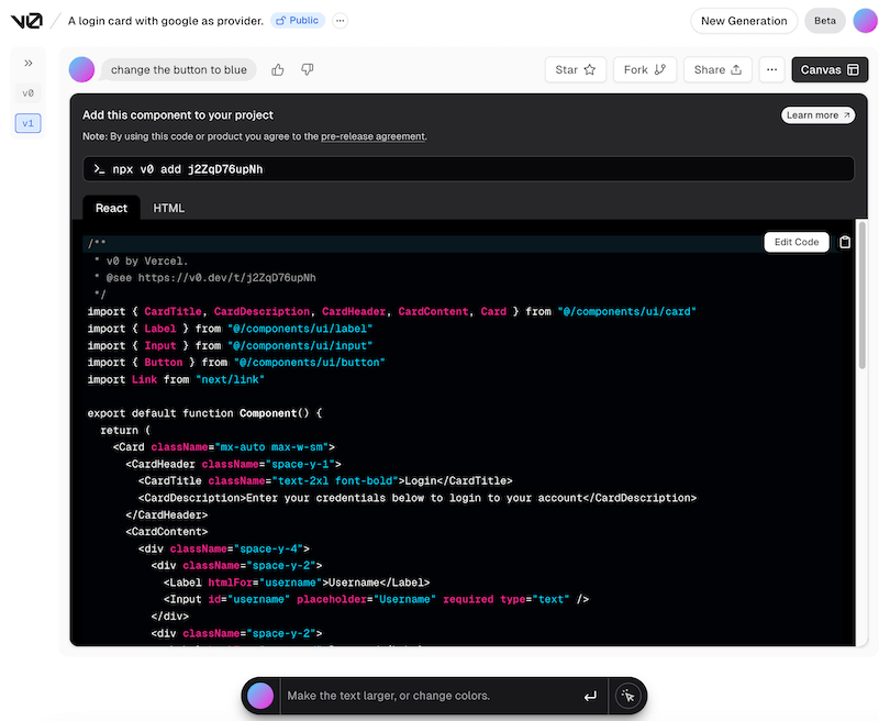Vercel V0发布丨生成式UI无代码网页生成时代来临3.png