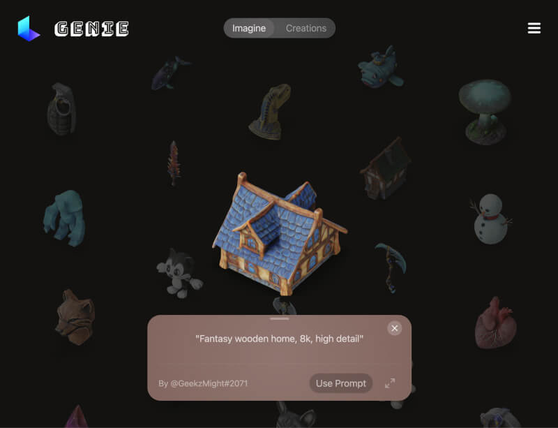 Luma AI发布史诗级文本生成3D模型Genie 1.0！2.jpg