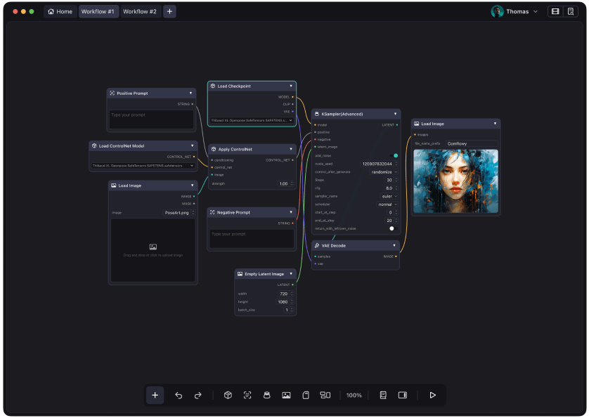 免费开源Mac Comfy UI应用ComflowySpace！4.png