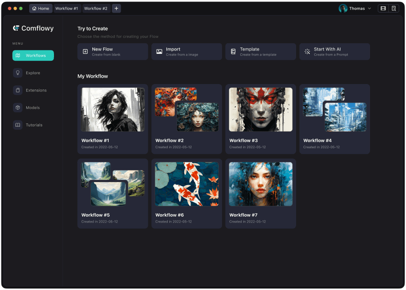 免费开源Mac Comfy UI应用ComflowySpace！5.png