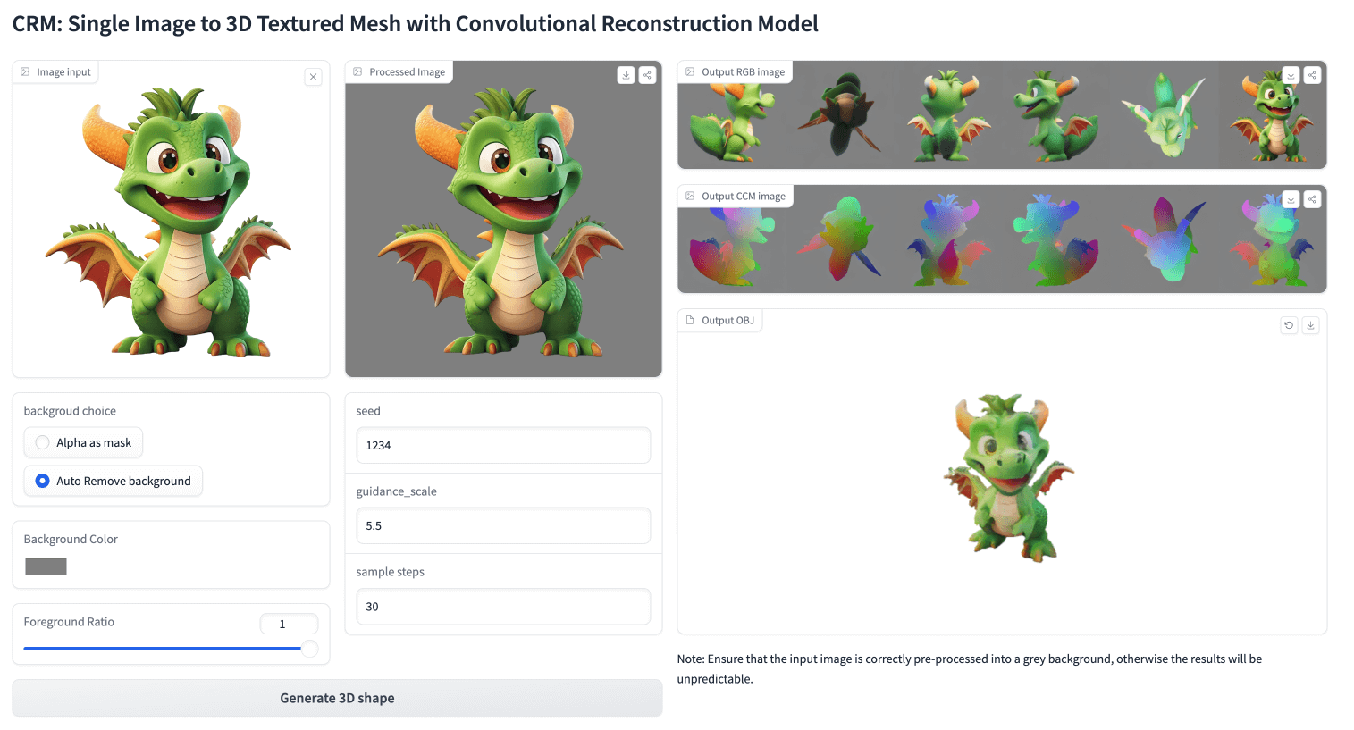 单图生3D CRM一键将图片变为3D模型3.png