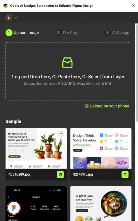 Figma插件丨Codia AI Design图片一键转设计稿4.png
