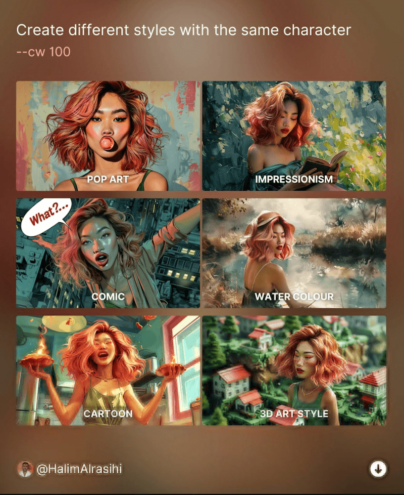 Midjourney 角色一致性工作流丨角色参考功能详解5.png