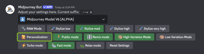 Midjourney推出全新"模型个性化"功能丨--p参数 Midjourney推出全新"模型个性化"功能丨--p参数