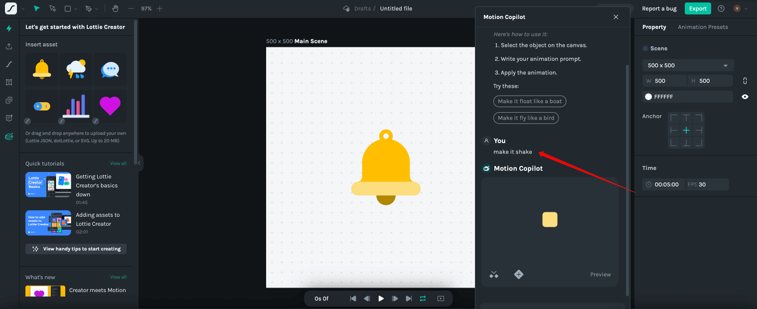 Lottie Creator上线Motion Copilot功能丨文本生成动画_3.png Lottie Creator上线Motion Copilot功能丨文本生成动画_3.png