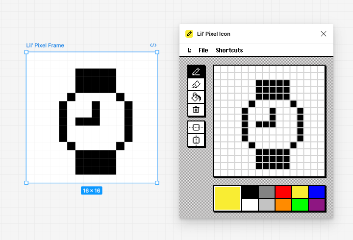 Figma插件丨Lil' Pixel Icon轻松绘制像素图标_1.png Figma插件丨Lil' Pixel Icon轻松绘制像素图标_1.png