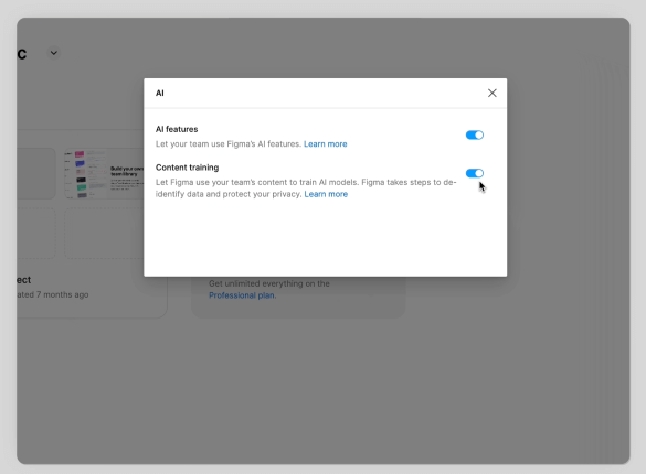 教你关闭Figma的AI训练功能,保护你的设计隐私_9.png 教你关闭Figma的AI训练功能,保护你的设计隐私_9.png