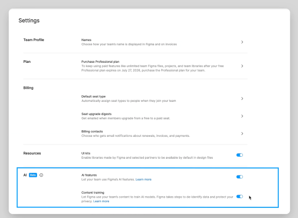 教你关闭Figma的AI训练功能,保护你的设计隐私_6.png 教你关闭Figma的AI训练功能,保护你的设计隐私_6.png