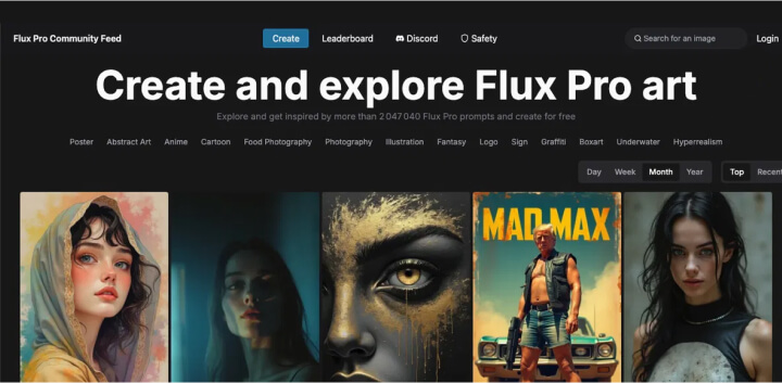 免费使用Flux Pro模型的在线平台丨fluxpro.art_1.jpg