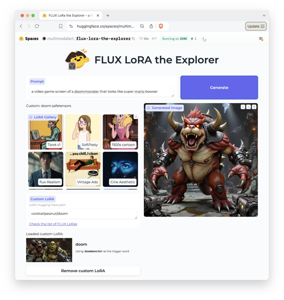 FLUX LoRA the Explorer丨在线测试FLUX LoRA模型
