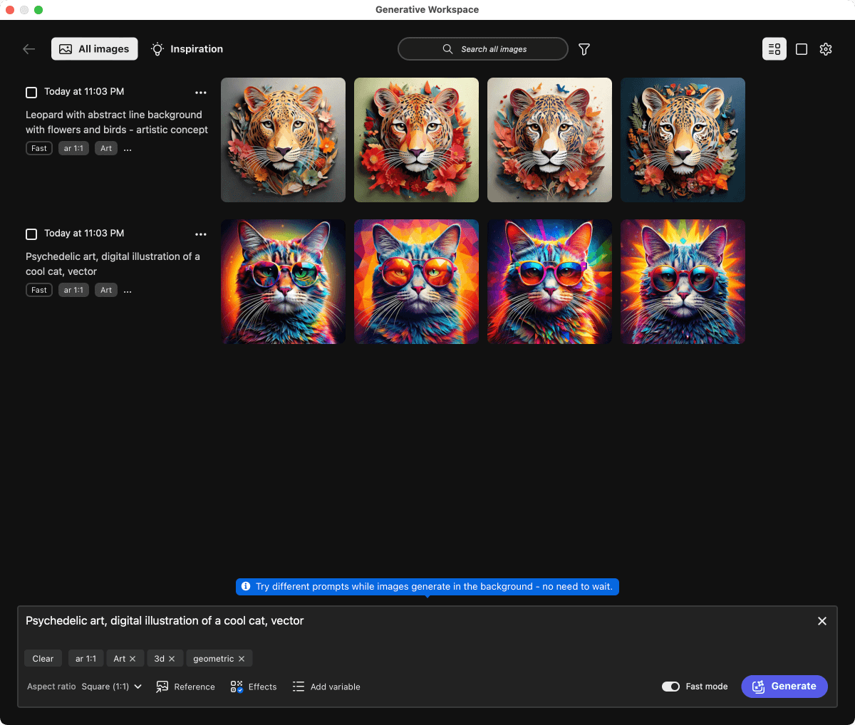 Photoshop 2025生成式工作区