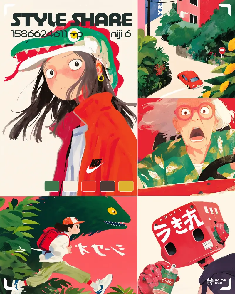 @Anima_Labs STYLE SHARE New Niji style unlocked, full of charac.webp