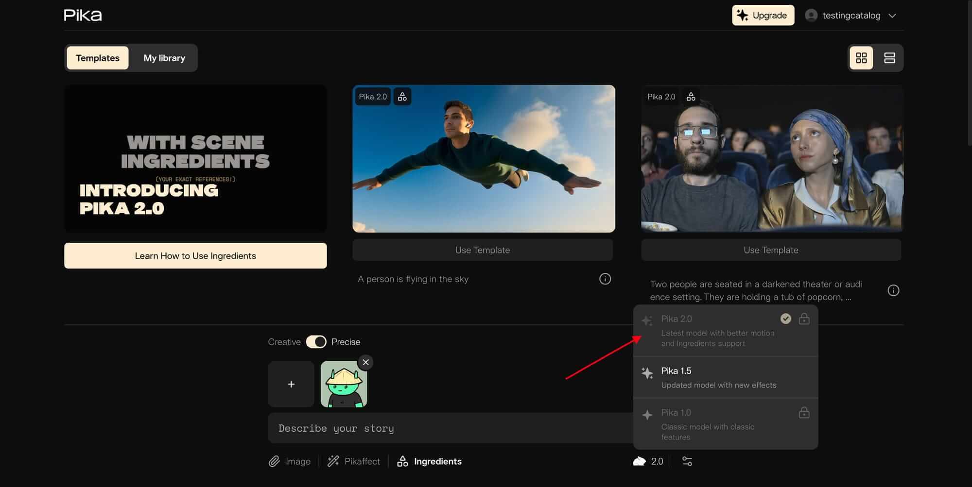 Pika Labs 推出 AI 视频生成器 2.0，引入“场景素材”功能_标记狮社区6.jpeg