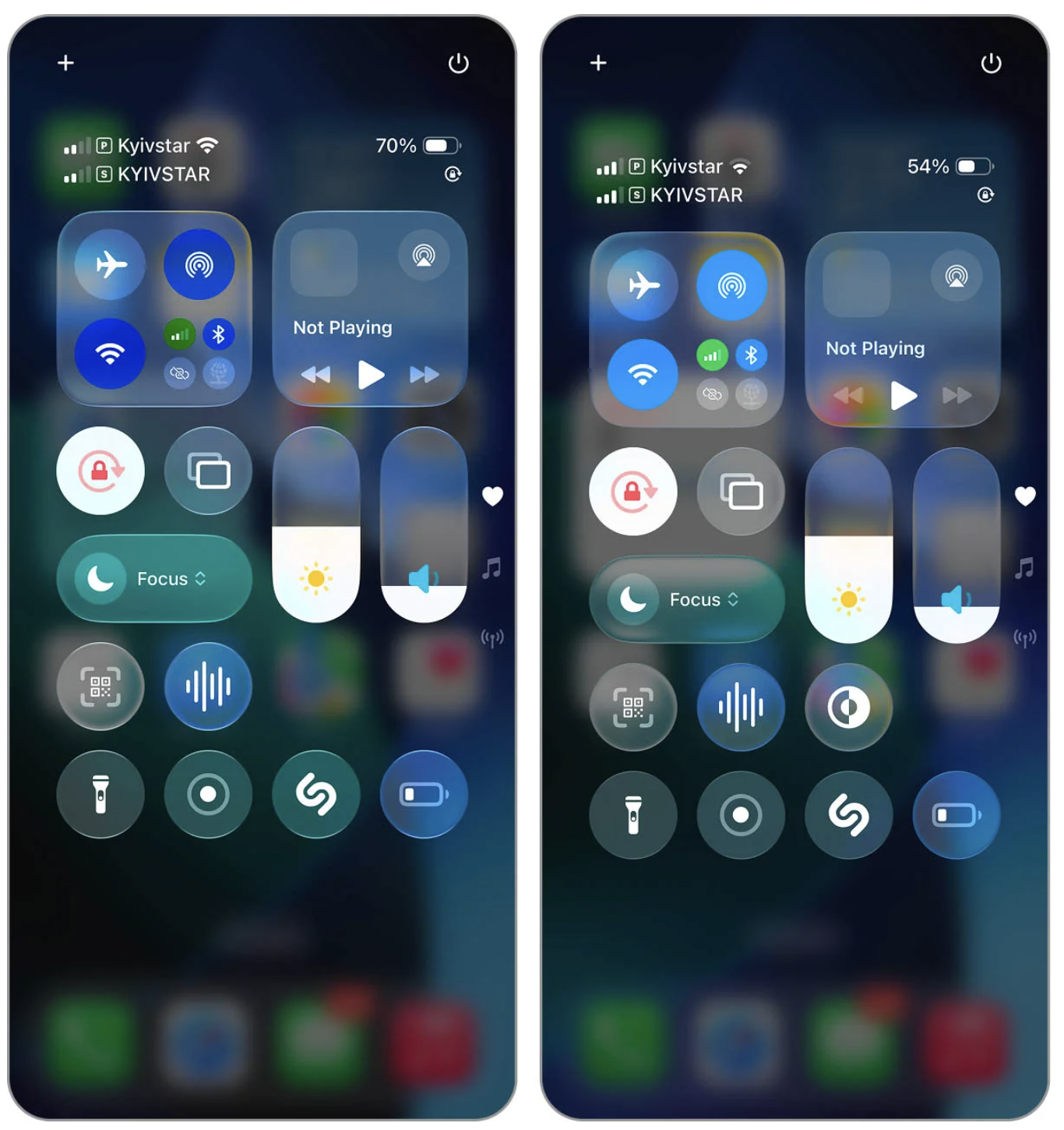 iOS 26 Beta 3 控制中心 iOS 26 Beta 3 控制中心