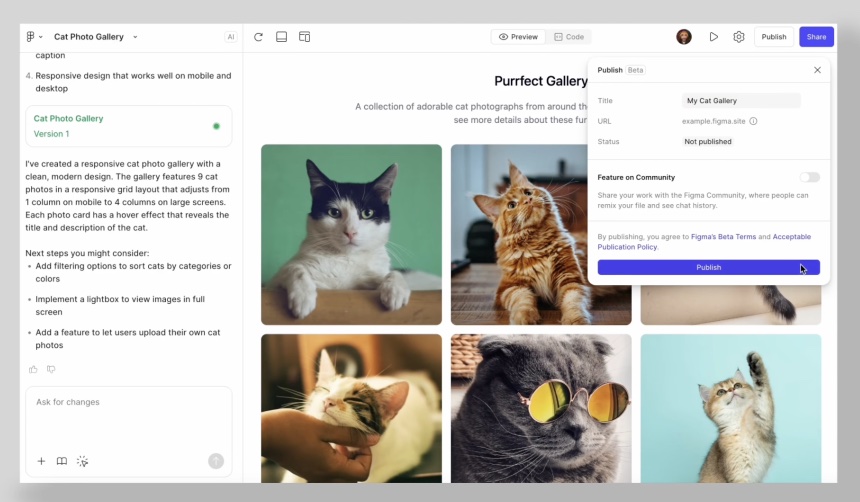 Figma Make 正式退出 Beta 阶段,向所有用户全面开放!  Figma Make 正式退出 Beta 阶段,向所有用户全面开放!