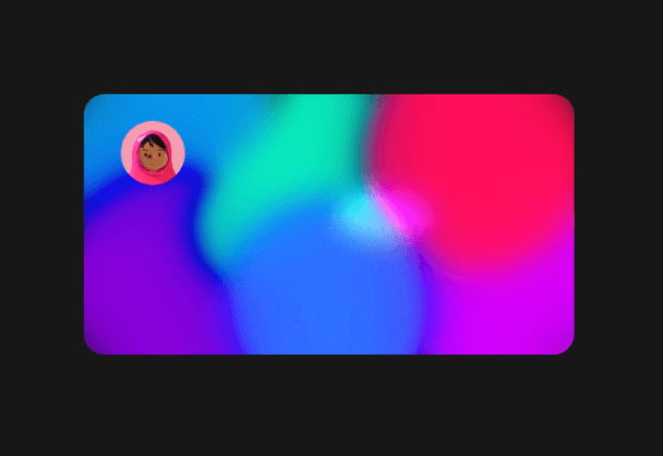 多色弥散渐变效果卡片自动动画交互制作