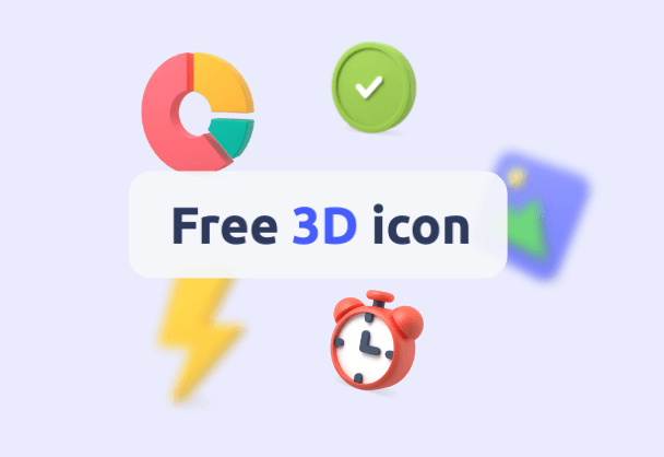 免费商用的3Dicon图标素材网站分享带素材包