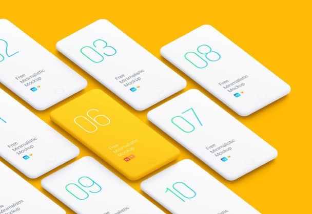 免费粘土样机iPhone模型界面展示样机mockup#2