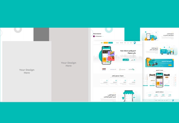 免费Behance网页设计界面作品展示模板