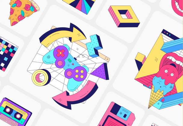 Zwosh!超酷的UI视觉设计插画素材！