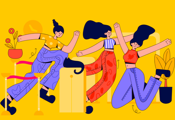 免费商用精美角色和场景UI扁平插画素材