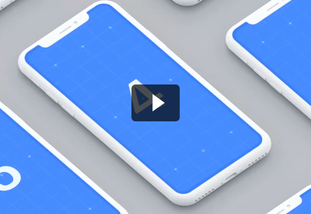 免费商用UI设计作品集界面iPhone动态展示样机