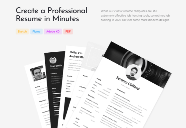 UI设计师工作简历模板