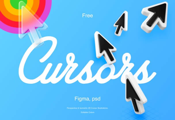 免费商用3D鼠标多角度素材