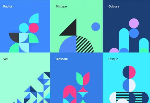 Tabbied免费在线生成矢量平面几何装饰图案