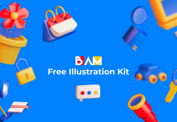 BAM免费商用3D图标icon合辑